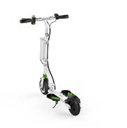 Fosjoas K5 standing up electric scooter with green color motif